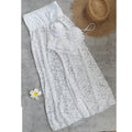 White Lace Two-Piece Bottomless Pants