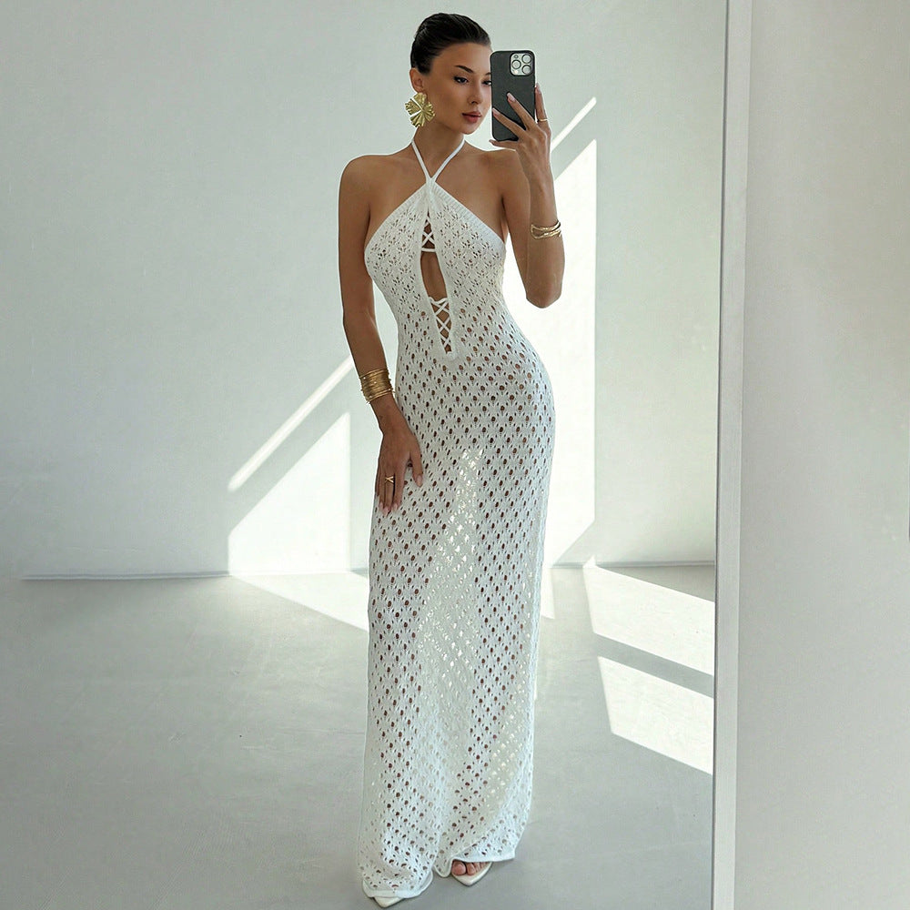 Women's Backless Knit Beach Dress – COTEHOUSE