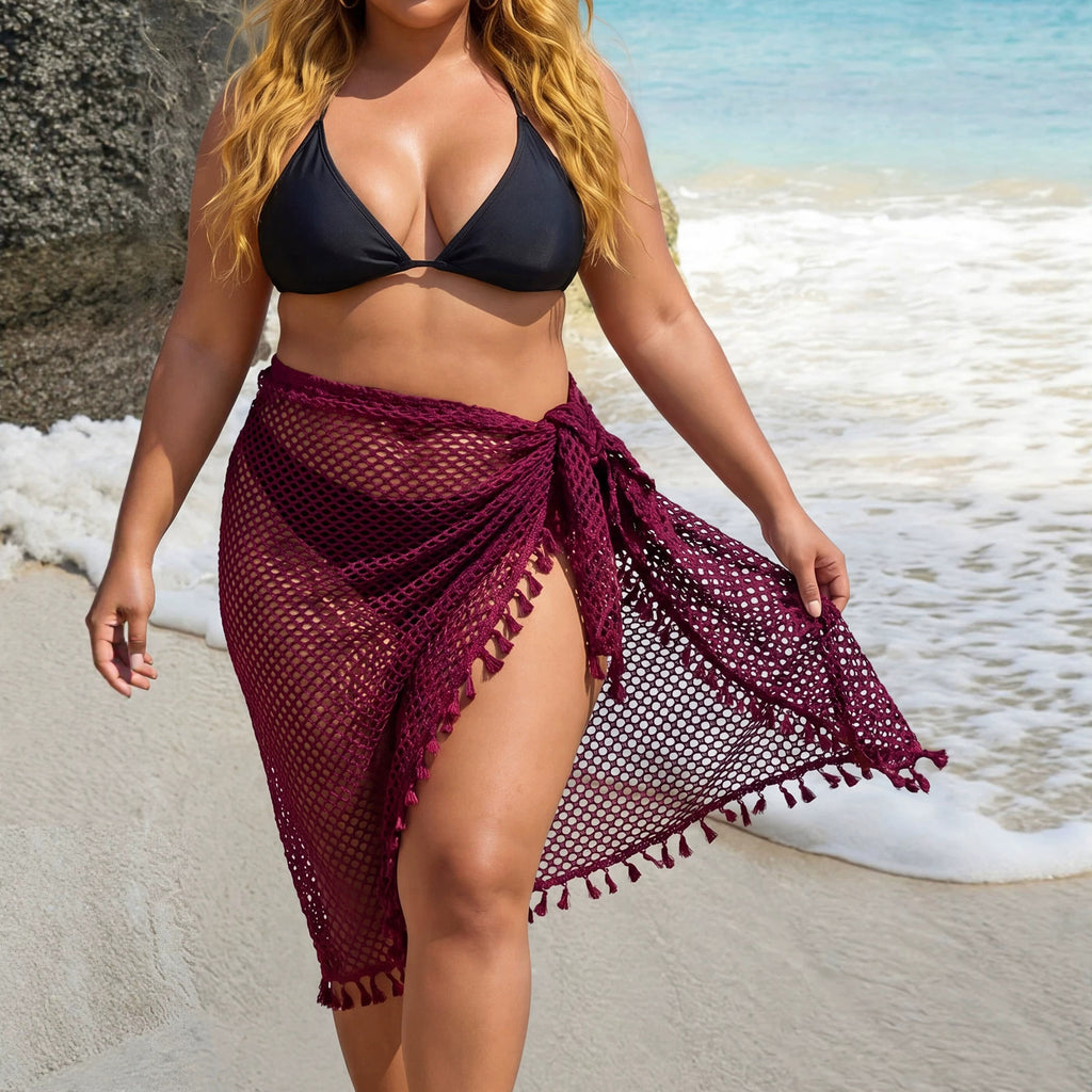 Women's Fringe Sheer Beach Dress – COTEHOUSE