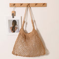 Fan Shaped Large Net Pocket-Inch Coffee