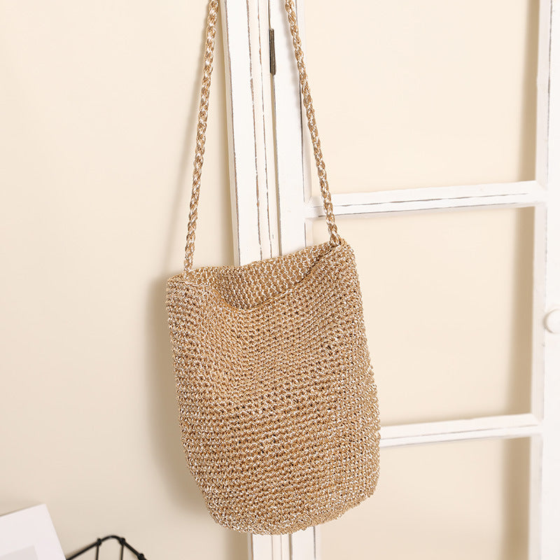 Long Handle Gold Bucket