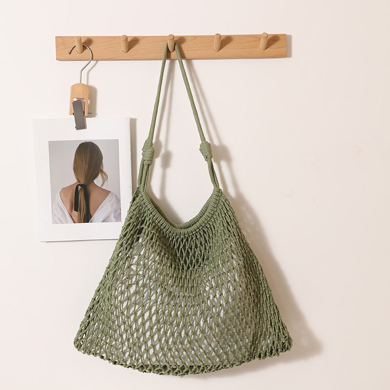 Fan Shaped Large Net Pocket Inner Green