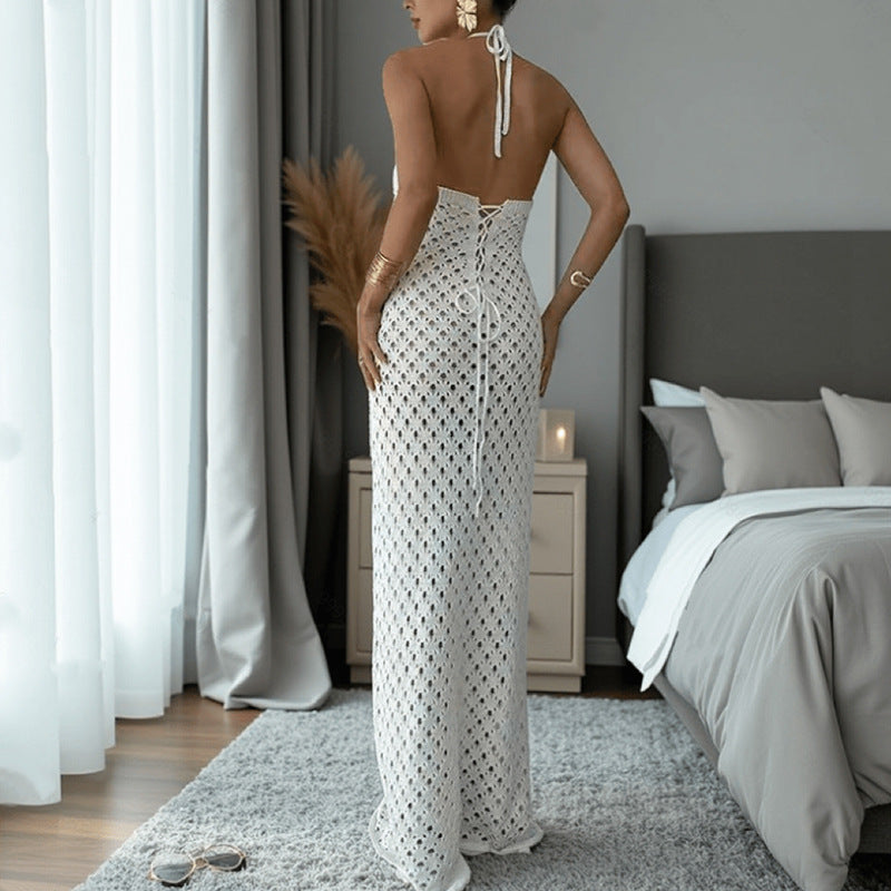 Women's Backless Maxi Beach Dress – COTEHOUSE