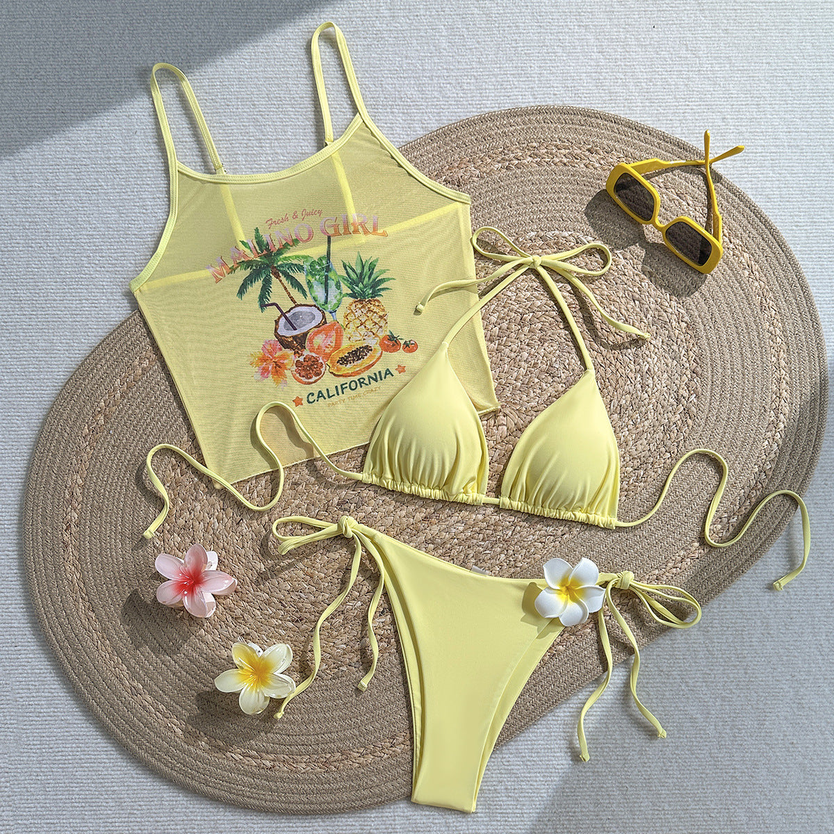 Women's Halter Ruffled Bikini Set – COTEHOUSE