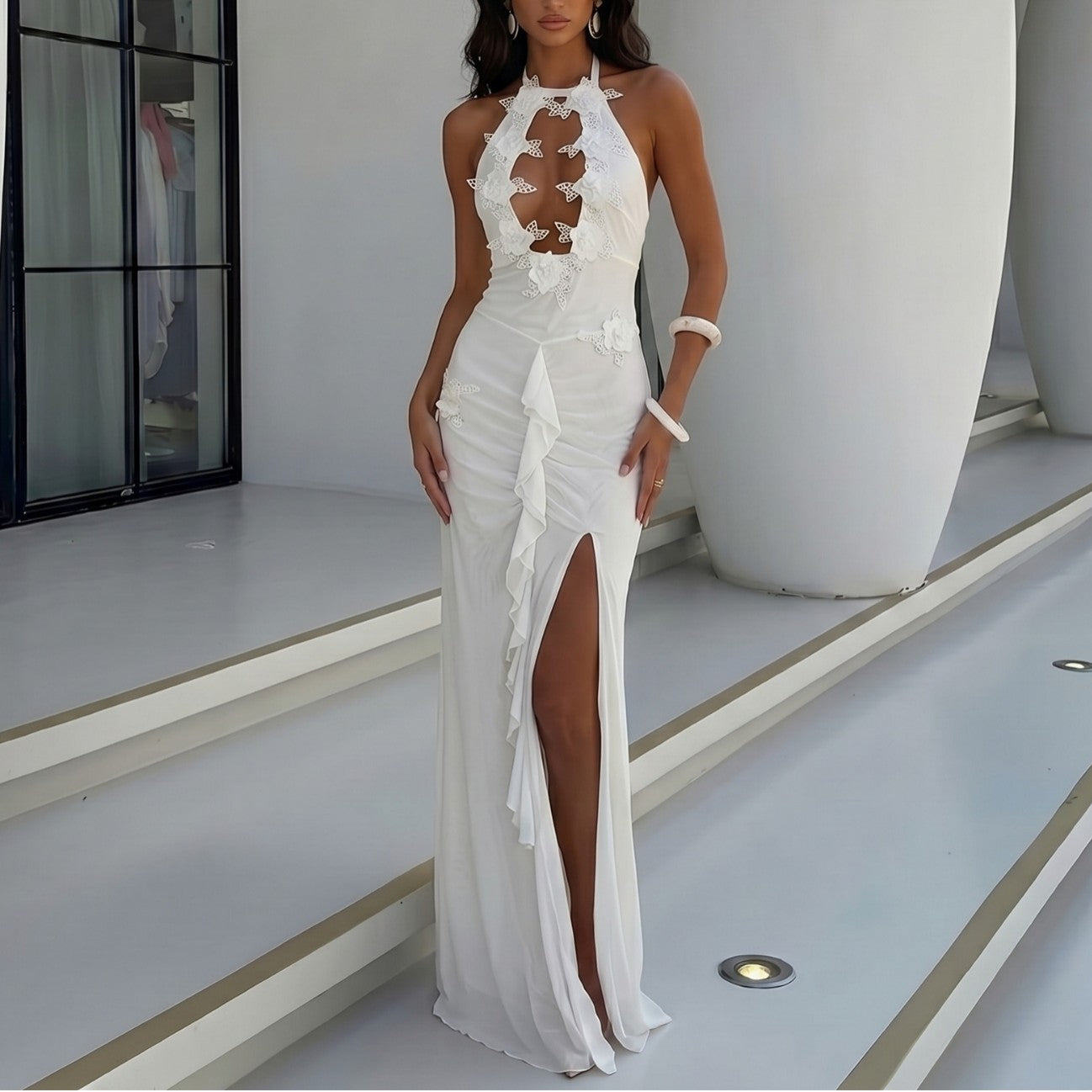 Women's Backless Lace Up Beach Cover-Up Dress – COTEHOUSE