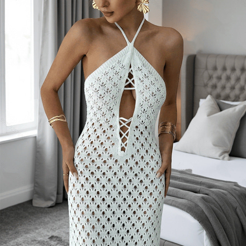 Women's Backless Maxi Beach Dress – COTEHOUSE