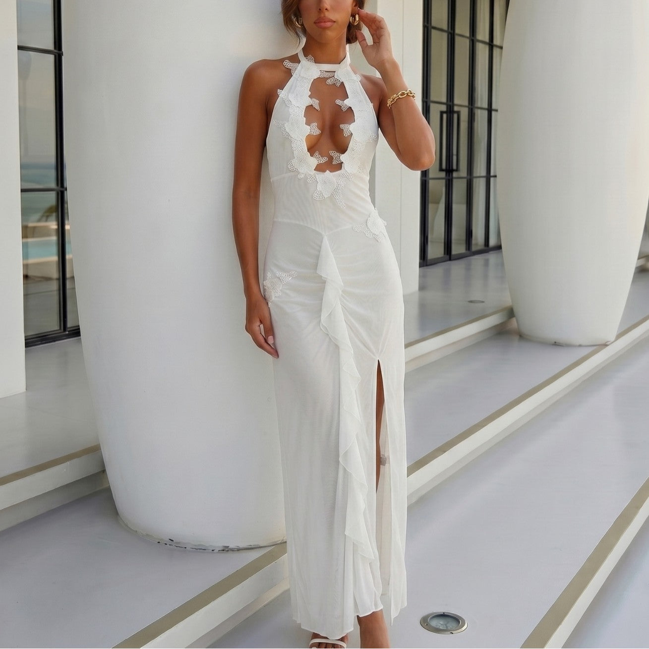 Women's Backless Lace Up Beach Cover-Up Dress – COTEHOUSE