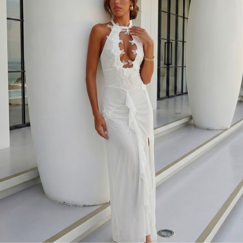 Women's Backless Lace Up Beach Cover-Up Dress – COTEHOUSE
